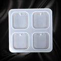4-Cavity Square Keychain Silicone Mould