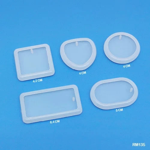 5-Piece Keychain & Pendant Silicone Mould Set
