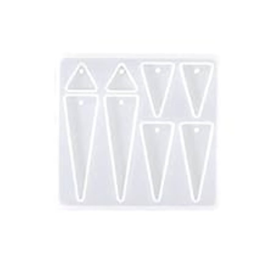 8-Cavity Triangle Keychain & Pendant Silicone Mould