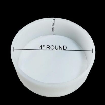 4 Inch Round Wedding Flower Preservation Silicone Mould - 50mm Depth