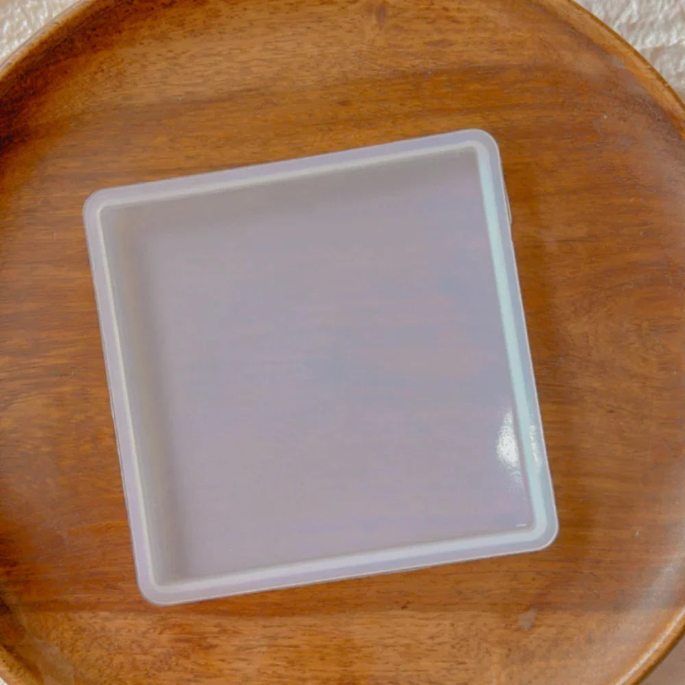 4 Inch Square Coaster Silicone Mould - 8mm Depth