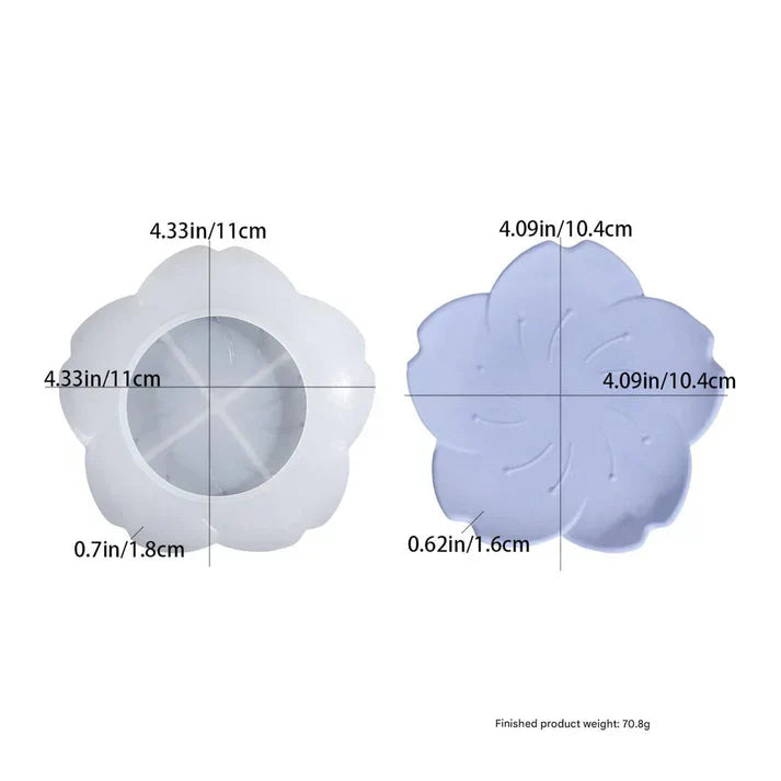Flower Plate Silicone Mould for Resin Art